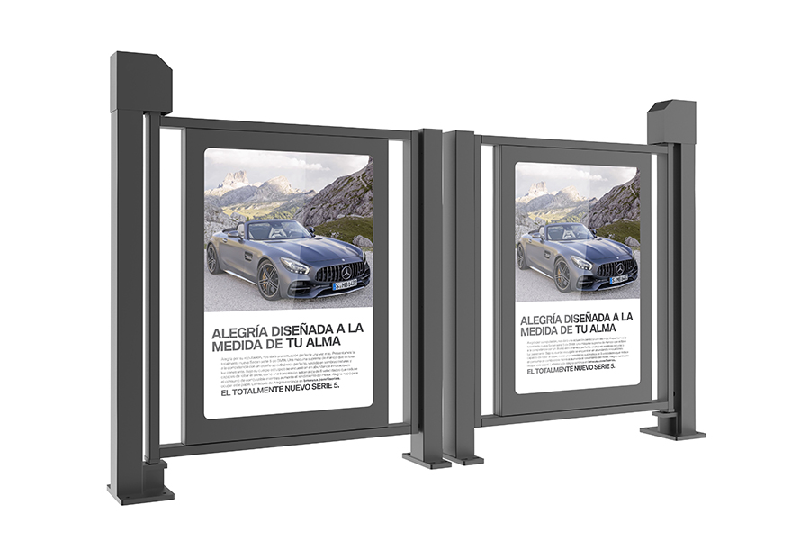 小區人行通道廣告門，小區廣告門，廣告門